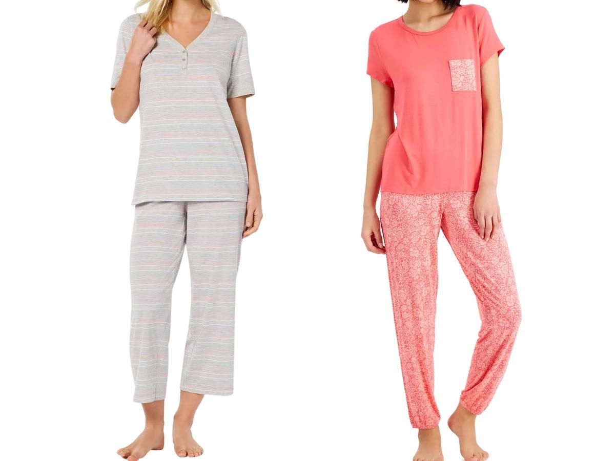 charter club women's capri and jogger pants pajama sets
