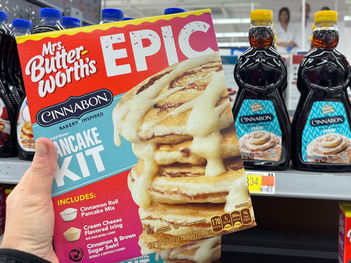 New Cinnabon Pancake Kits & Syrup Spotted at Walmart