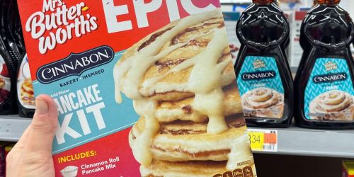 New Cinnabon Pancake Kits & Syrup Spotted at Walmart