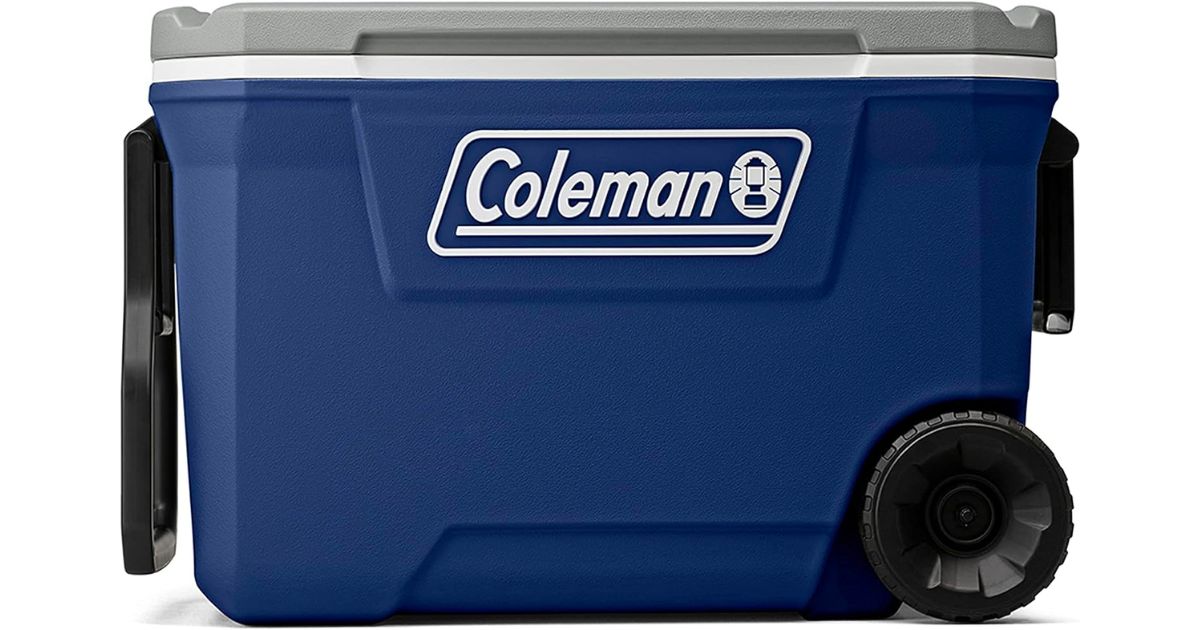 Coleman 316 Series Insulated Portable Wheeled Cooler in Twilight 62qt
