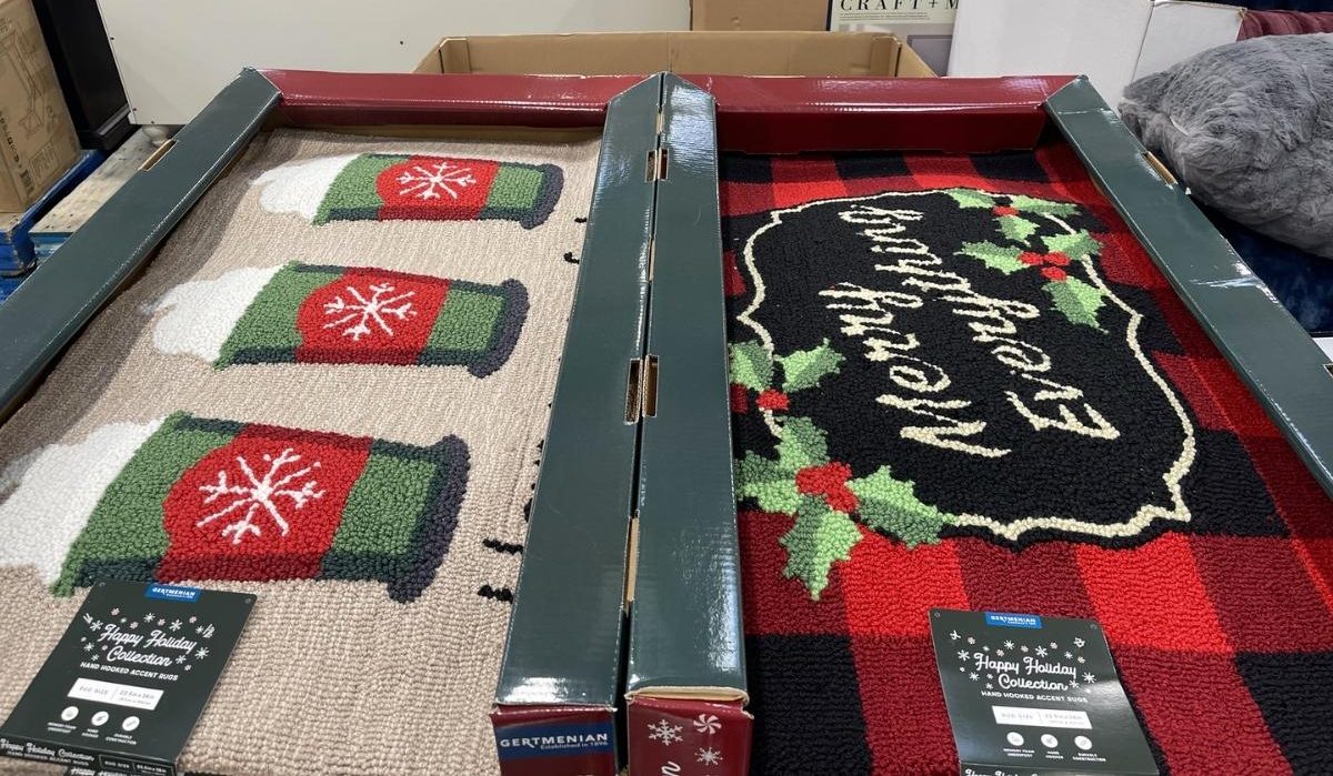 happy cup of cheer and merry everything doormats
