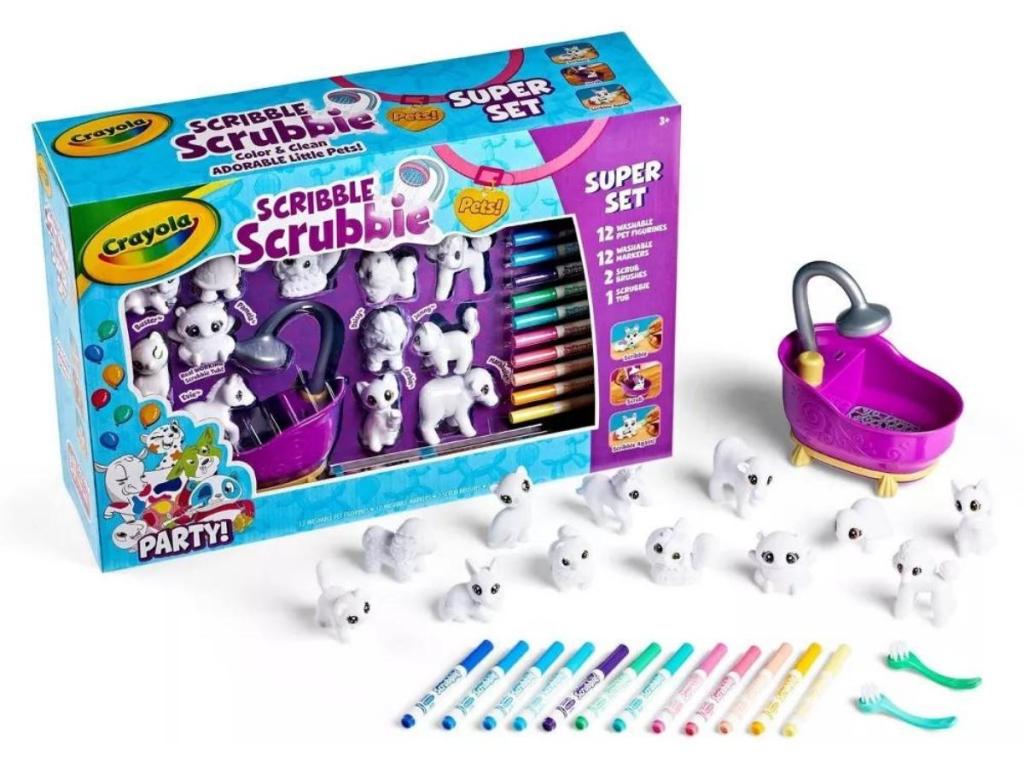 Crayola Scribble Scrubbie Pets Super Confetti Party Set