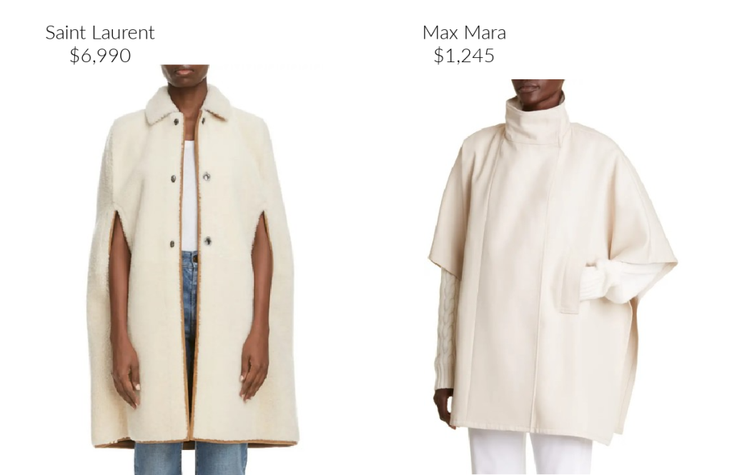 Couture Capes by Saint Laurent and Max Mara