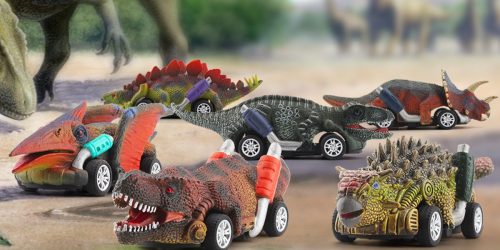 Dinosaur Car Toys 6-Pack Only $7.99 on Amazon (Fun Stocking Stuffers!)