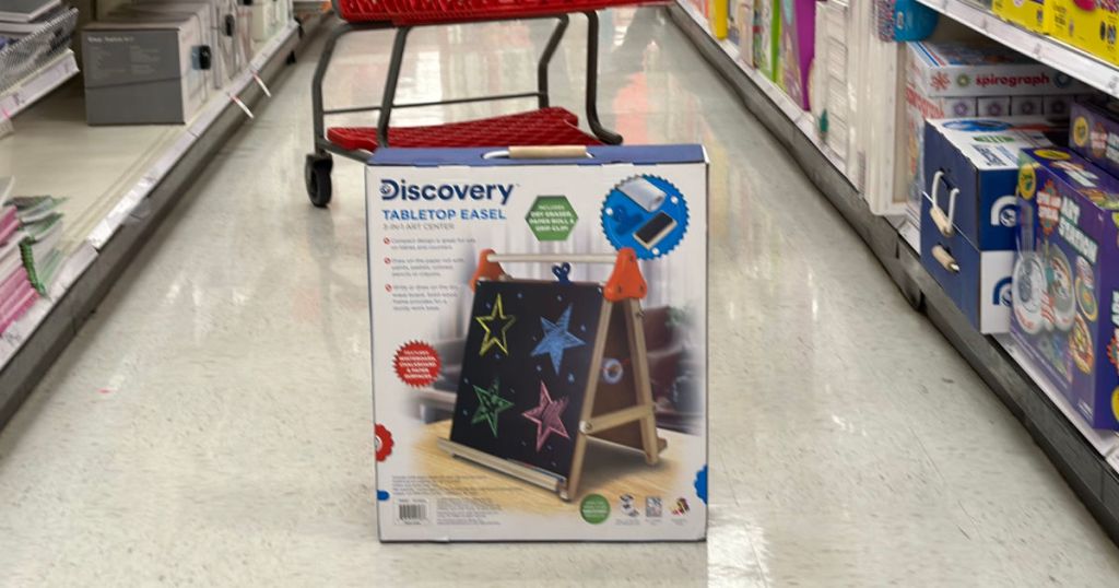 Discovery Kids Tabletop Dry Erase and Chalk Easel