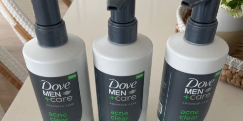 Dove Men+Care Acne Clear Face & Body Wash 3-Pack Only $14.37 Shipped on Amazon
