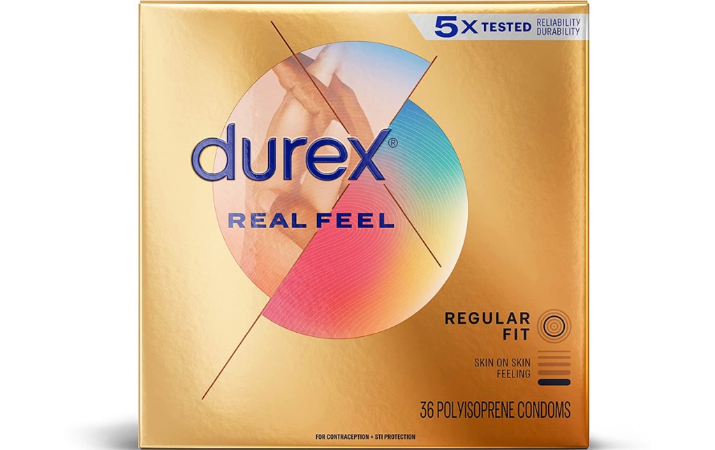 gold box of durex condoms