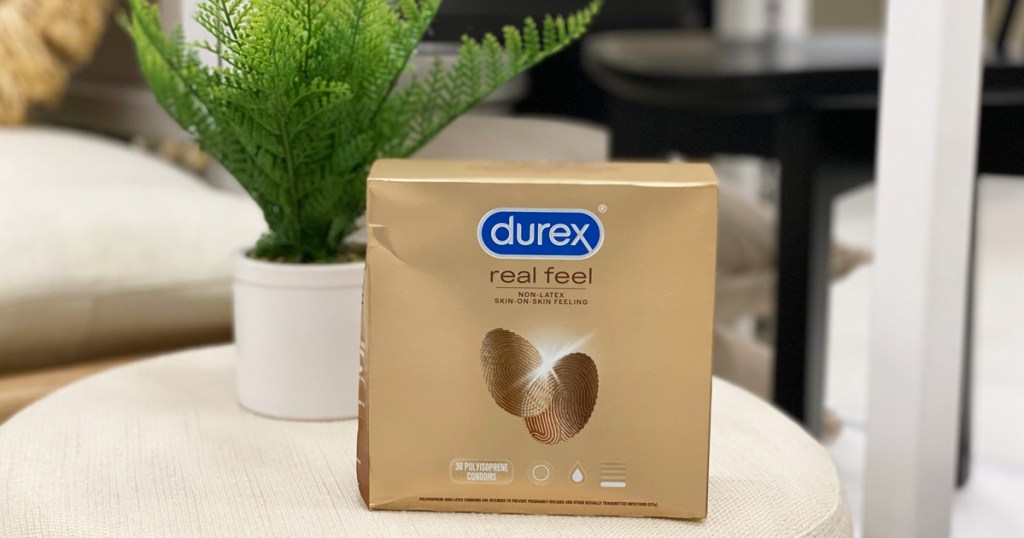 gold box of durex condoms