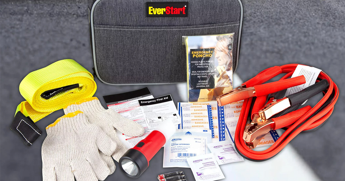 EverStart Auto Travel Safety Kit Just 10 on (Regularly 20