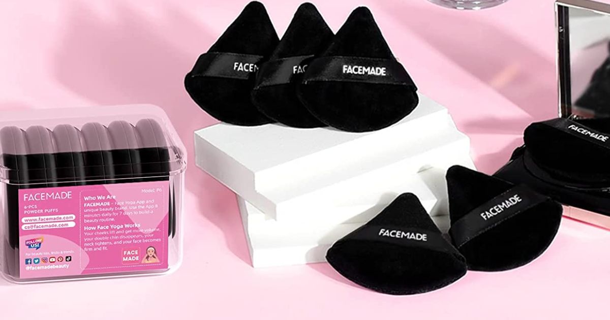 *HOT* Makeup Powder Puff 6-Pack w/ Travel Case Only $1.99 on Amazon