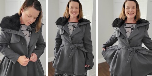 Women’s Faux Fur Coat w/ Adjustable Waistband Only $69.79 Shipped on Amazon