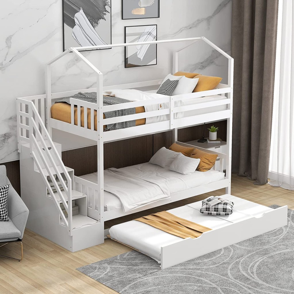 Kids Bunkbed with storage - best beds on amazon