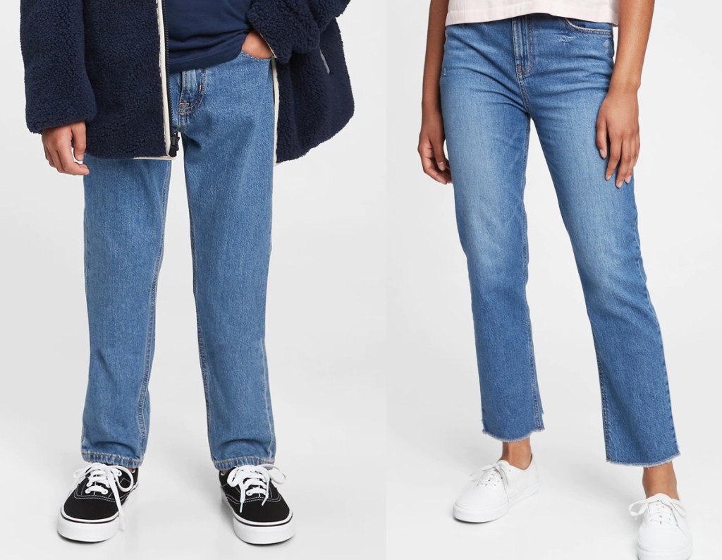 two kids in gap jeans