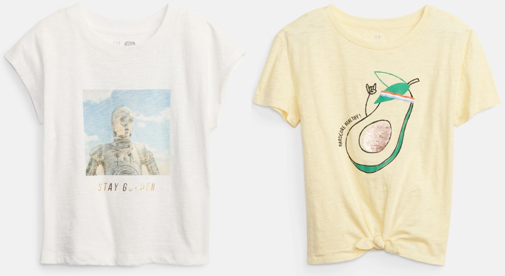 two kids graphic tees