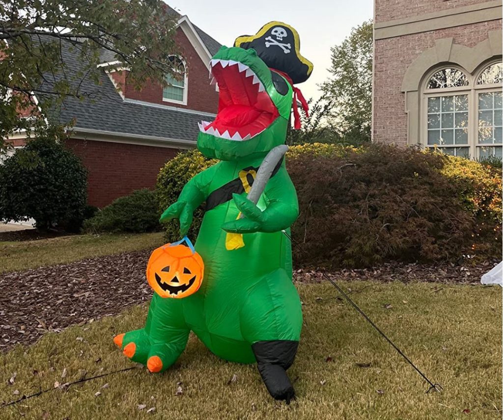 Goosh Halloween Inflatables Pirate Dinosaur