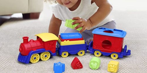 Green Toys Disney on Sale | Mickey & Friends Stack & Sort Train Only $12.99 on Amazon (Regularly $35)