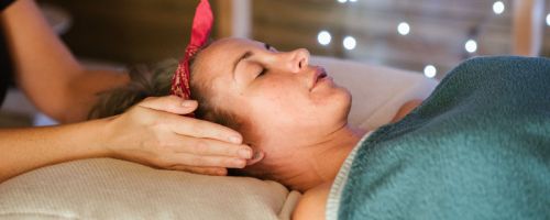 woman getting a massage