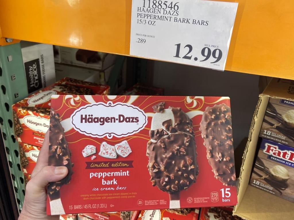 Haagen-Dazs Limited Edition Peppermint Bark Ice Cream Bars