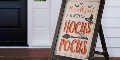 Michaels Halloween Decor On Sale | Wooden Porch Sign Only $20.49 (Reg. $52) + More