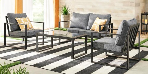 Up to 25% Off Home Depot Patio Furniture | 4-Piece Conversation Set Only $643 (Reg. $804)