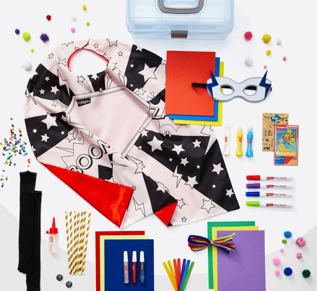 supplies for superhero craft kit