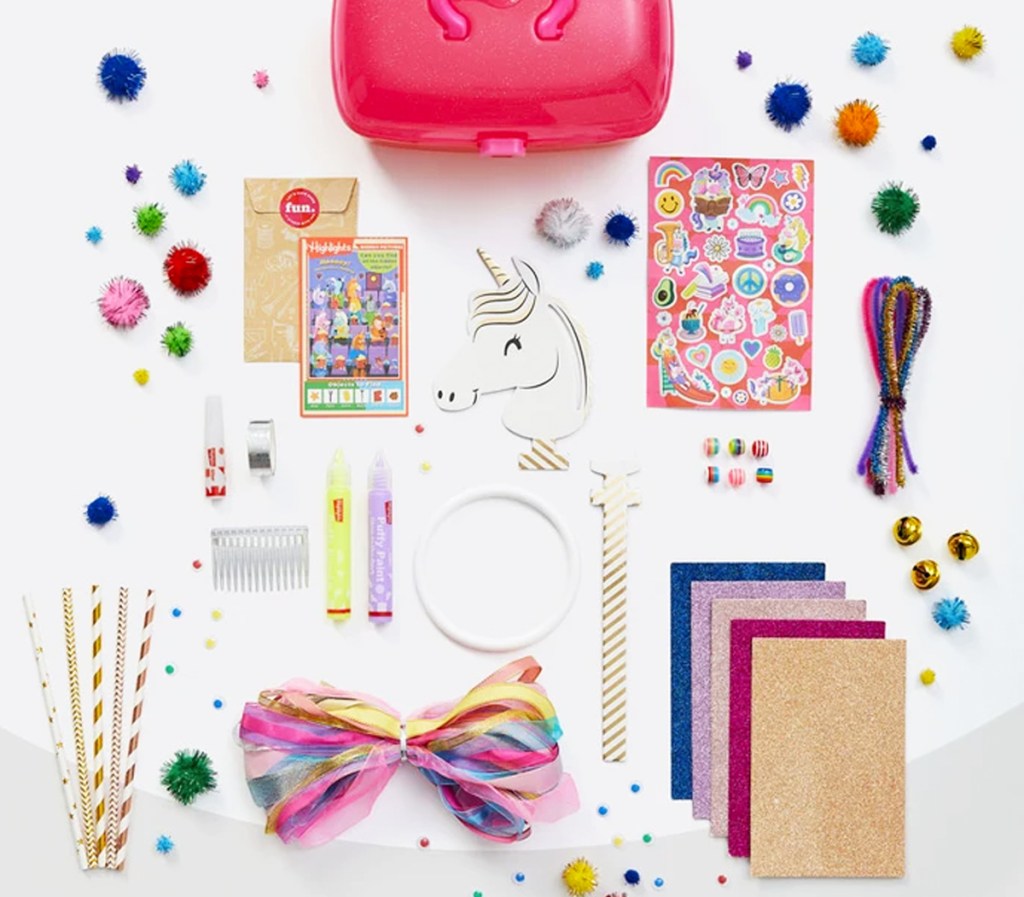 supplies for unicorn craft kit