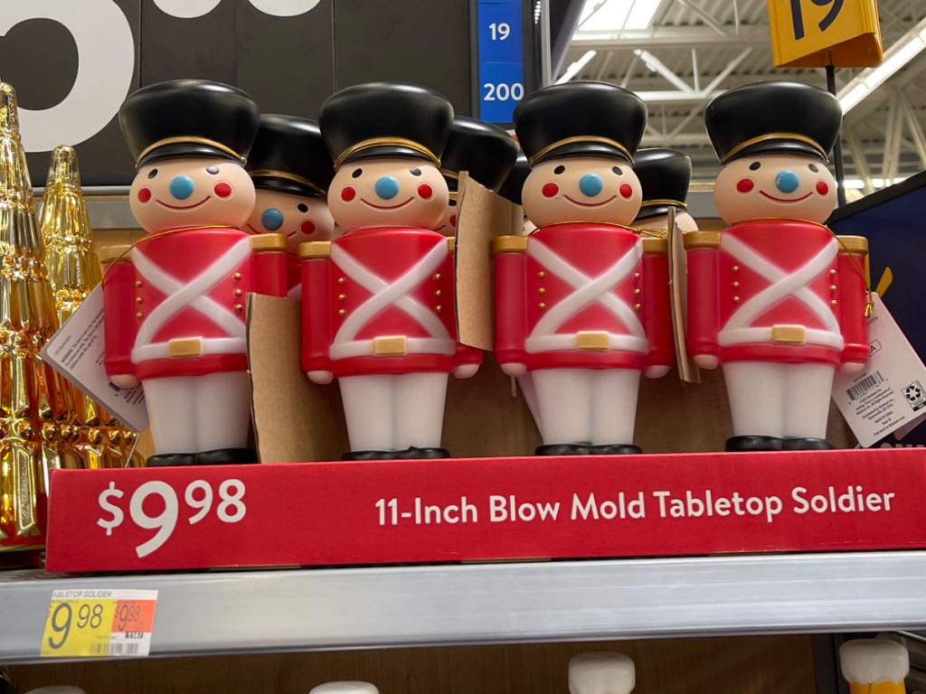 Holiday Time Blow Mold Tabletop 11 inch - Soldier