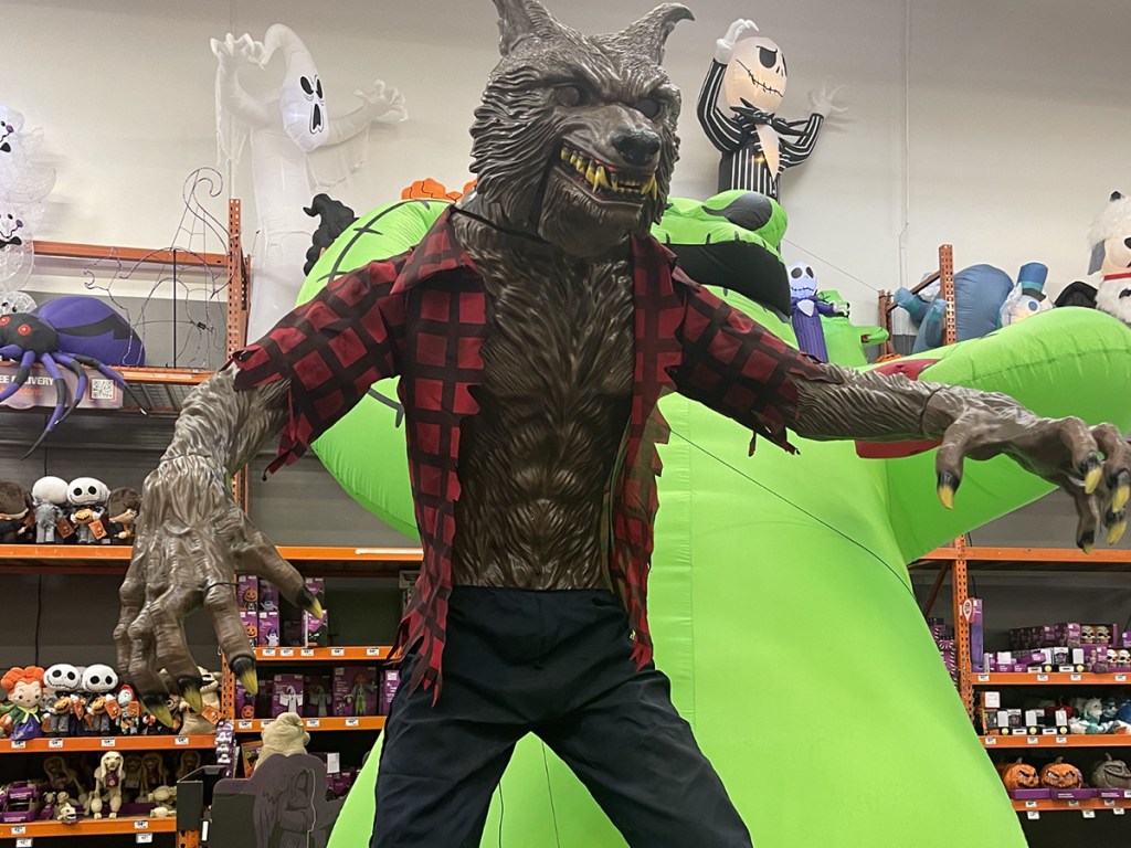 Home Depot Halloween Finds 100 Off Animated 9.5Foot Werewolf + More