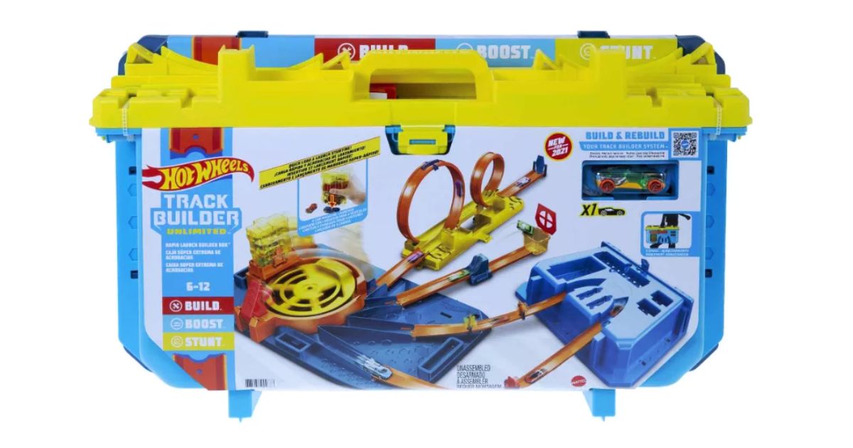 image of packaging of Hot Wheels Builder Box Unlimited