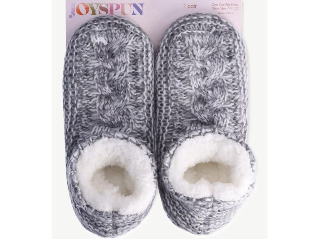 Joyspun-Womens-bootie-Slipper النعال النسائية من 9.98 دولار على Walmart.com