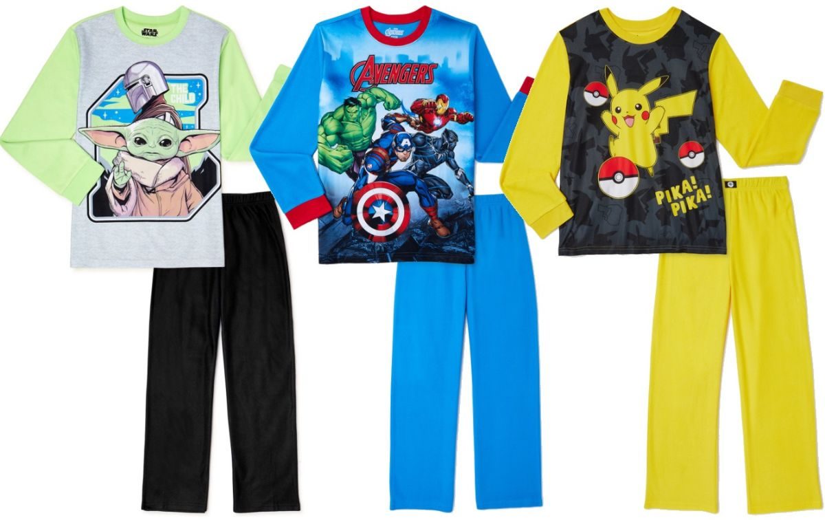 Walmart Kids Pajamas 2 Piece Sets Or Nightdresses 2 Packs From 6   Kids Character Pajamas E1669500331828 