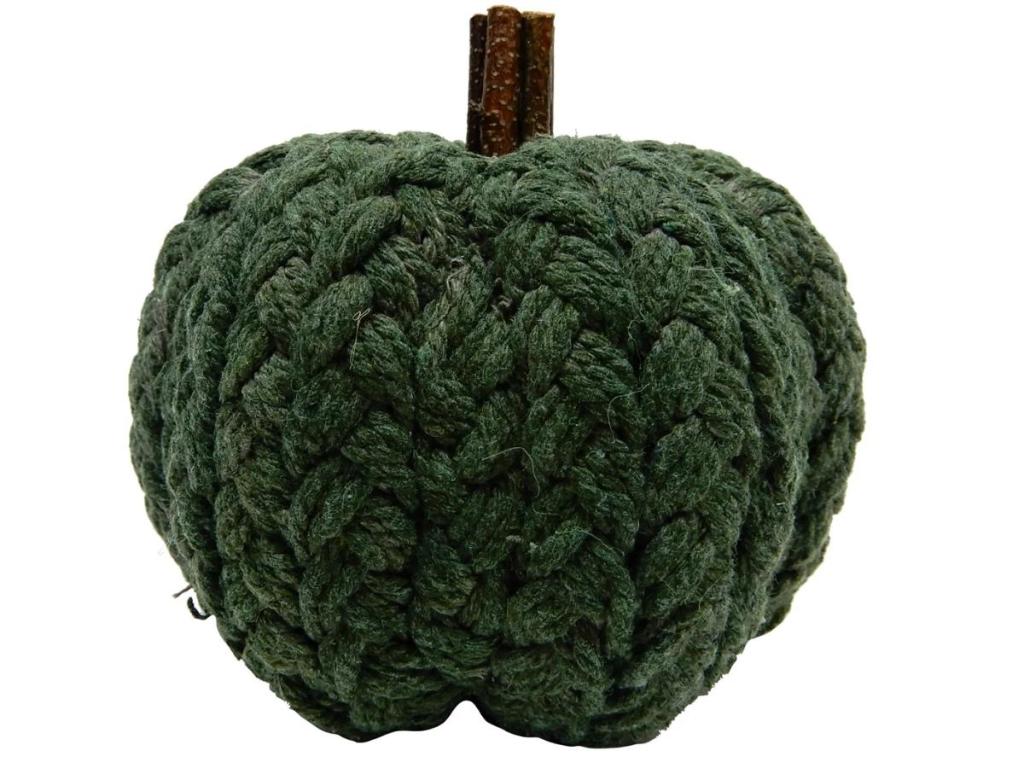 Bee & Willow Small Knit Pumpkin in Green