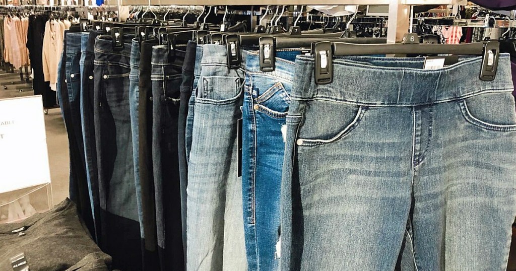rack of jeans at kohl's