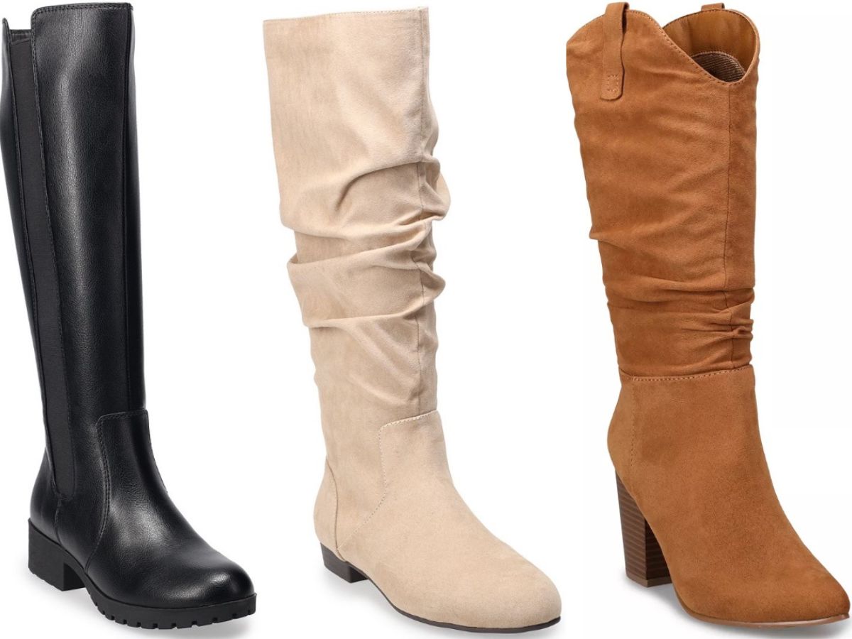 kohls ladies boots on sale