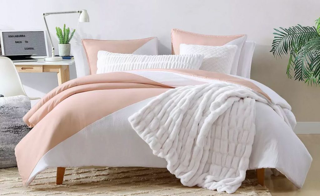 Koolaburra by UGG Koolawash Pieced Comforter Set with Shams on a bed