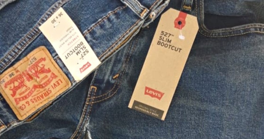 levis jeans with tags on them