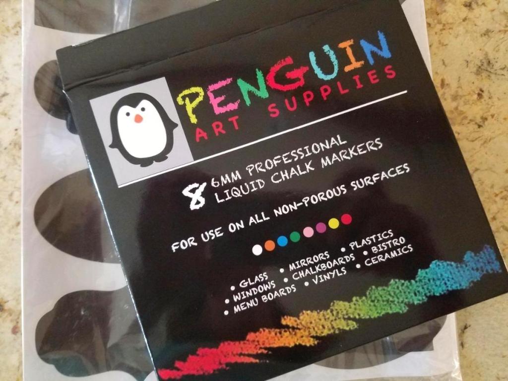 PENGUIN ART SUPPLIES CHG410 Chalk Markers 8 Colors With Bonus 24