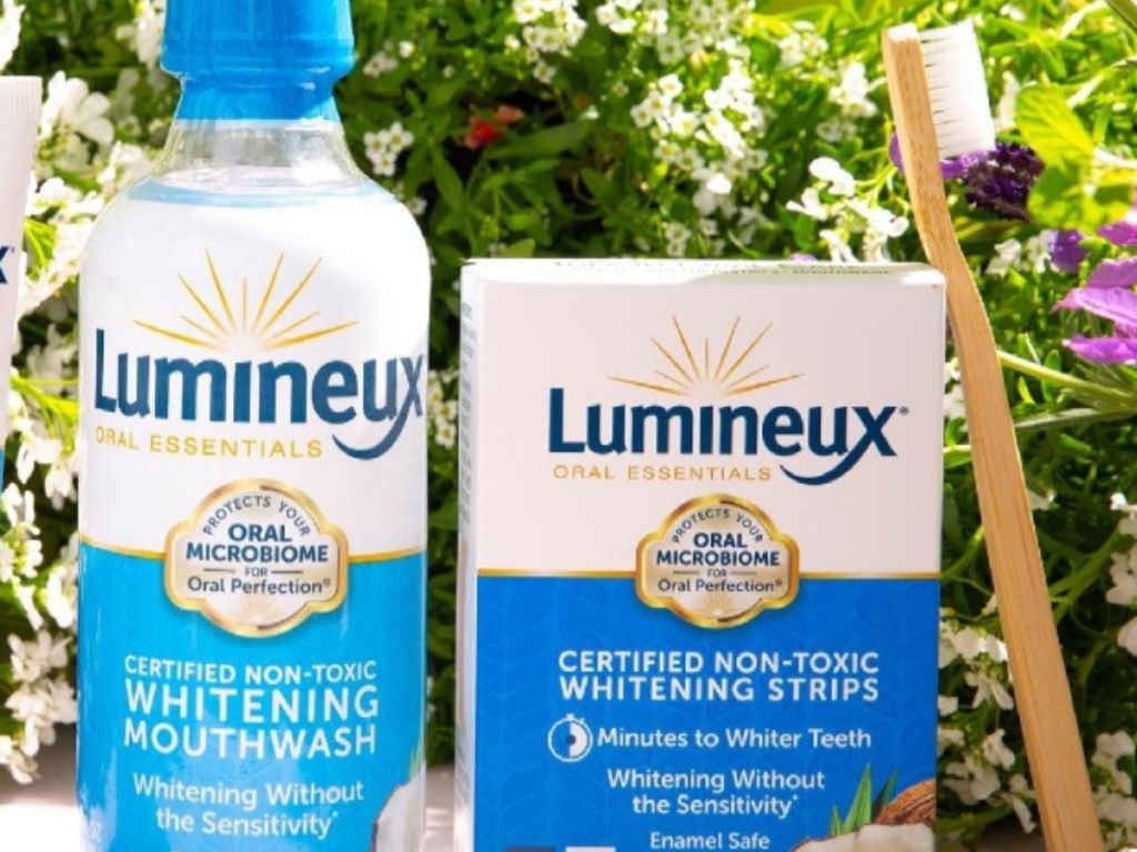 Lumineux Mouthwash and Whitening Strips