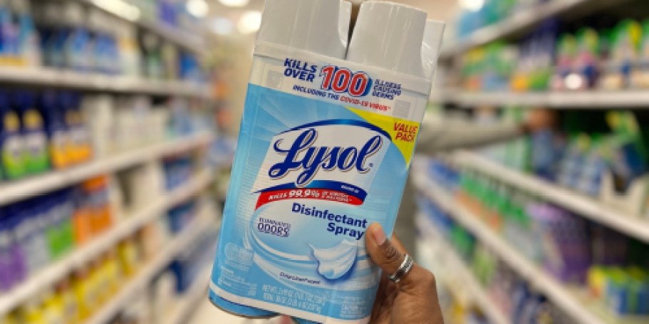 Lysol Disinfectant Spray 2-Pack Only $8.76 Shipped on Amazon (Over 20K Bought This Month!)