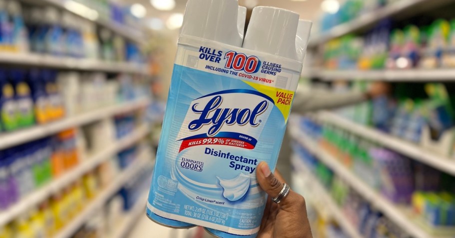 Lysol Disinfectant Spray 2-Pack Only $8.76 Shipped on Amazon (Over 20K Bought This Month!)