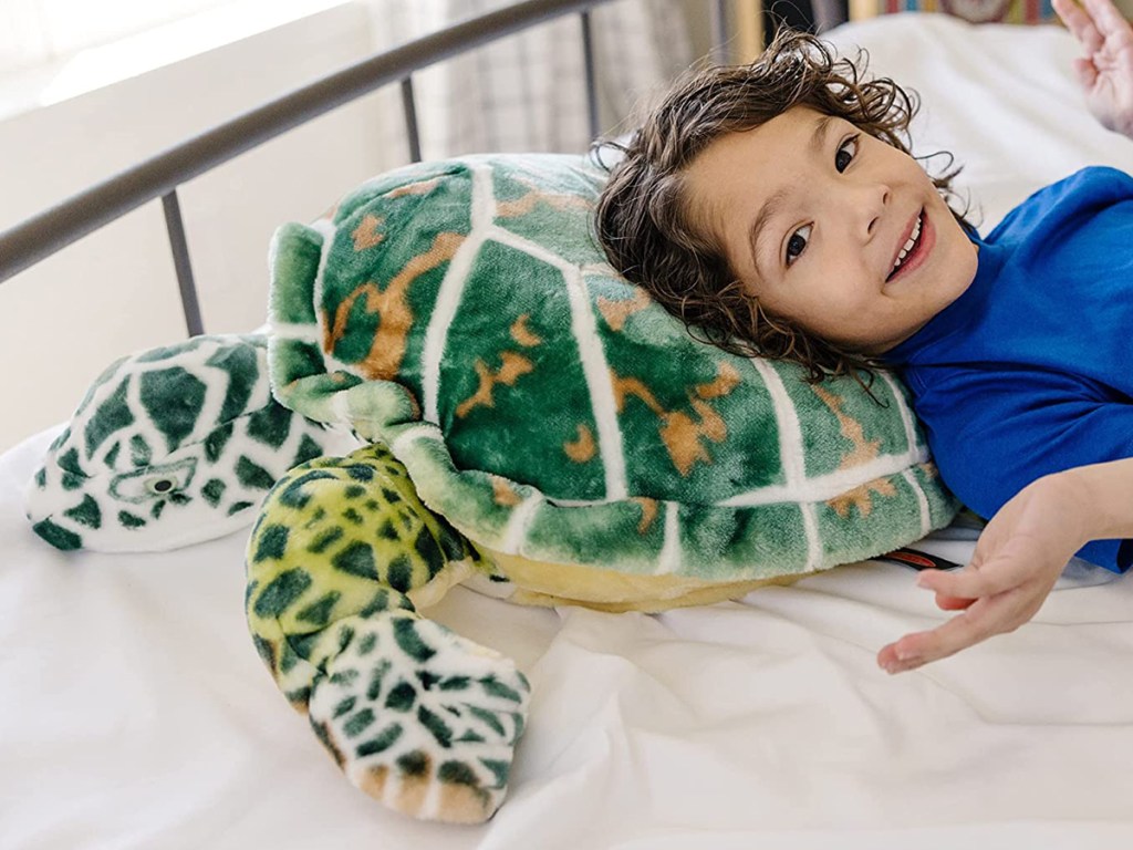 Melissa & Doug Giant Sea Turtle Plush Only $19 on Amazon (Regularly $50 ...