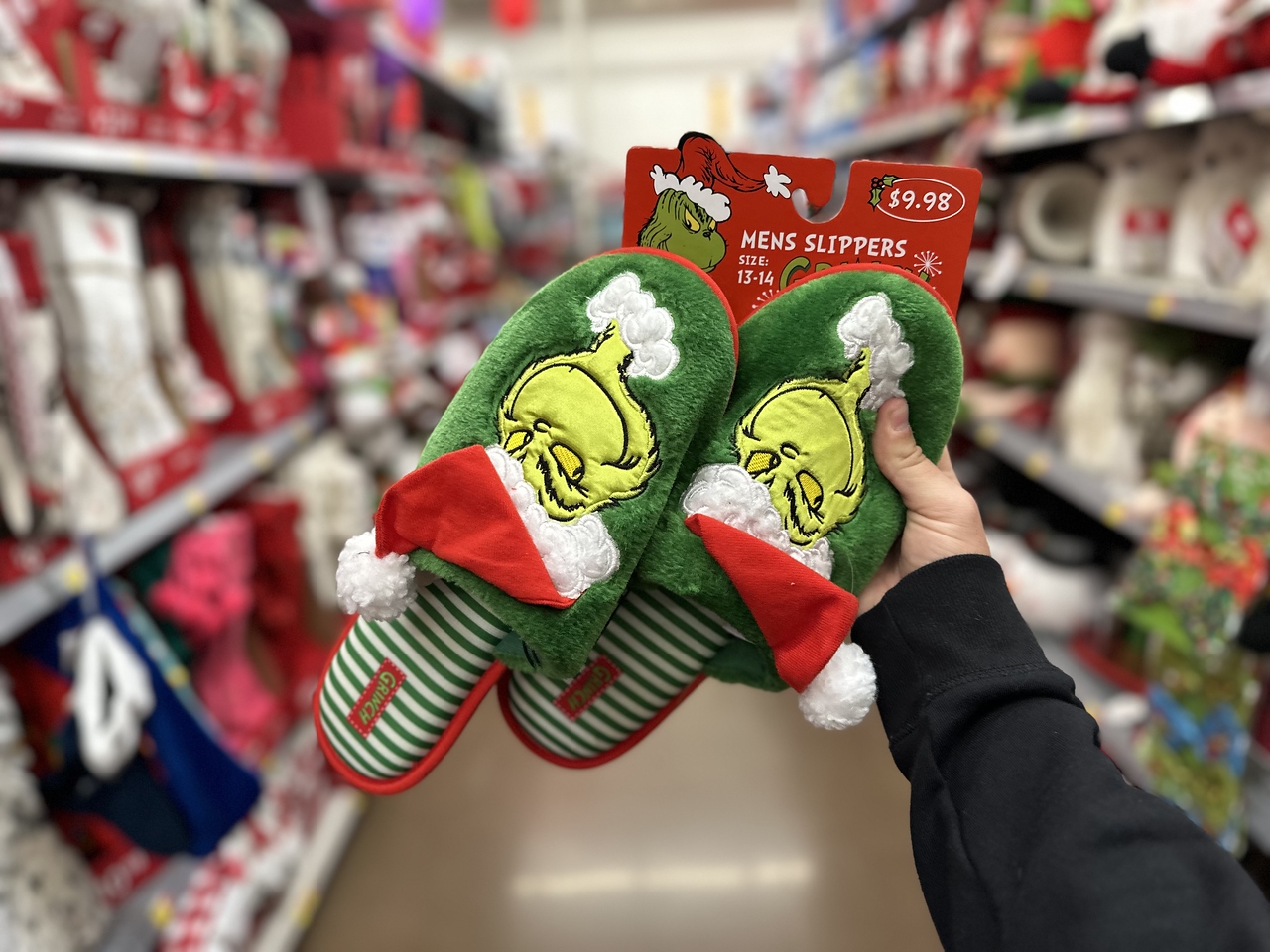 Dr. Seuss Grinch Slippers for the 