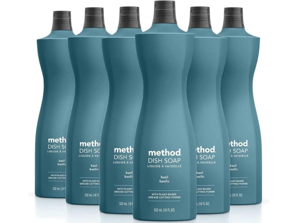 Method Liquid Dish Soap, Basil 6-Pack