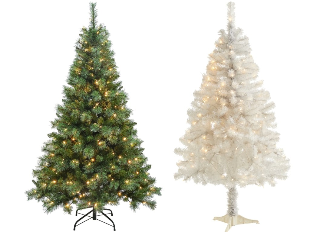 ashland 5 and 6-foot pre-lit artificial trees