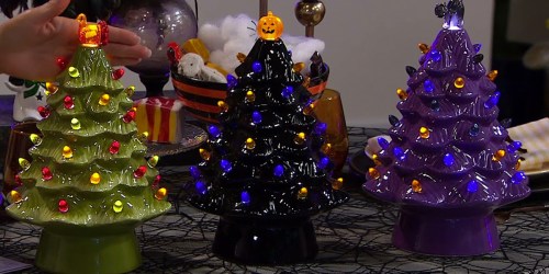 Ceramic Halloween Tree w/ Lights Only $28.45 Shipped (Reg. $60) | Pumpkin, Cat, or Turkey Styles