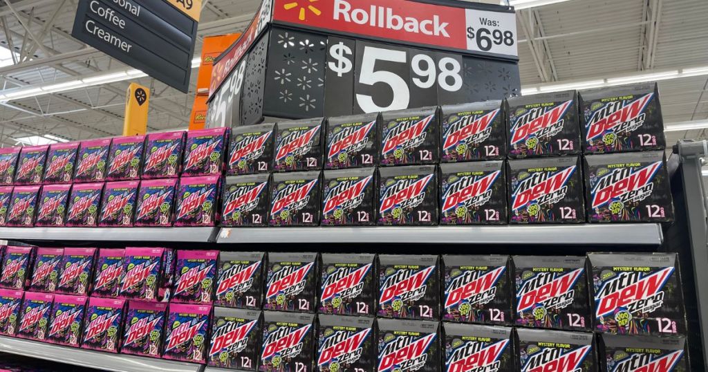 Mtn Dew Mystery Flavor and Zero Sugar 2023 at Walmart