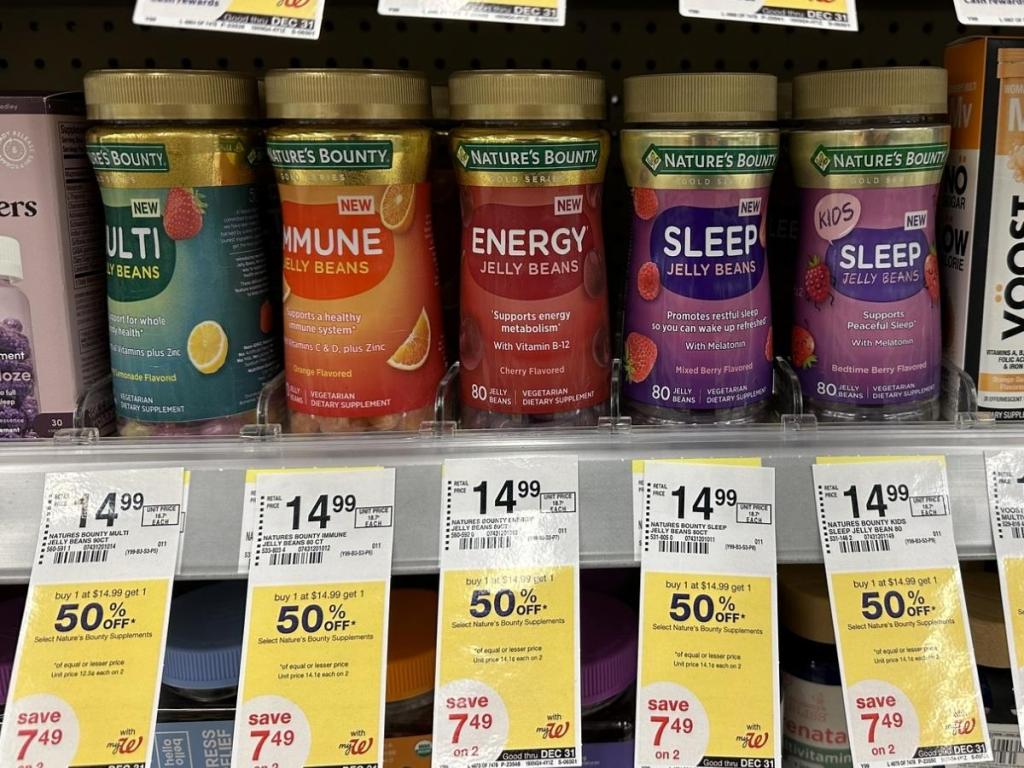 Nature's Bounty Jelly Beans 80Count Bottles Only 1.27 Each After Cash