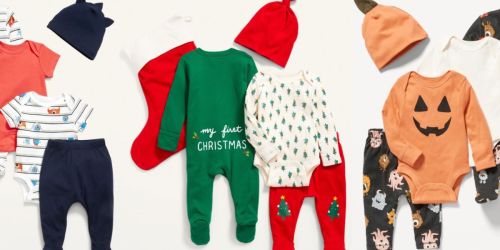 Old Navy Baby Layette Sets from $11.48 (Regularly $42.99) | Halloween, Christmas & Fall Styles