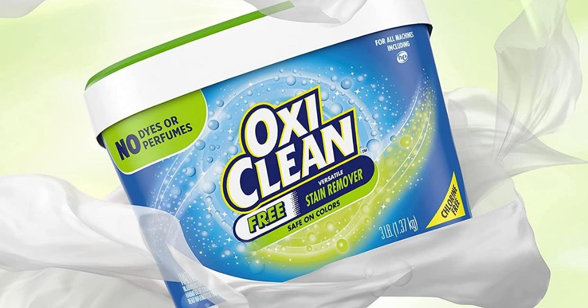 OxiClean FragranceFree Stain Remover 3lb Only 5.22 Each Shipped on Amazon