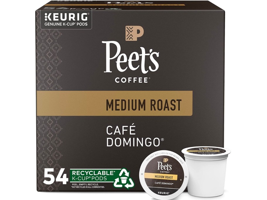Peet’s Coffee Medium Roast K-Cups Café Domingo 54-Count